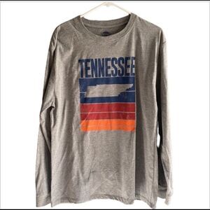 Men's karge tennessee gray long sleeve shirt